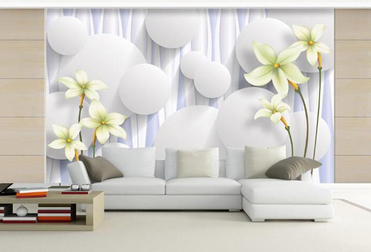 Фотообои 3D флизелиновые цветочные для спальни/зала/кухни Шары цветочные Фотообои 3D флизелиновые цветочные для спальни/зала/кухни Шары цветочные