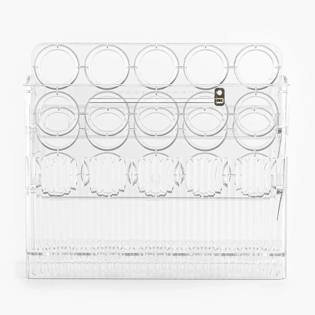 Лоток-органайзер для яиц 3-ярусный для холодильника на 30 яиц Прозрачный (2479518761)