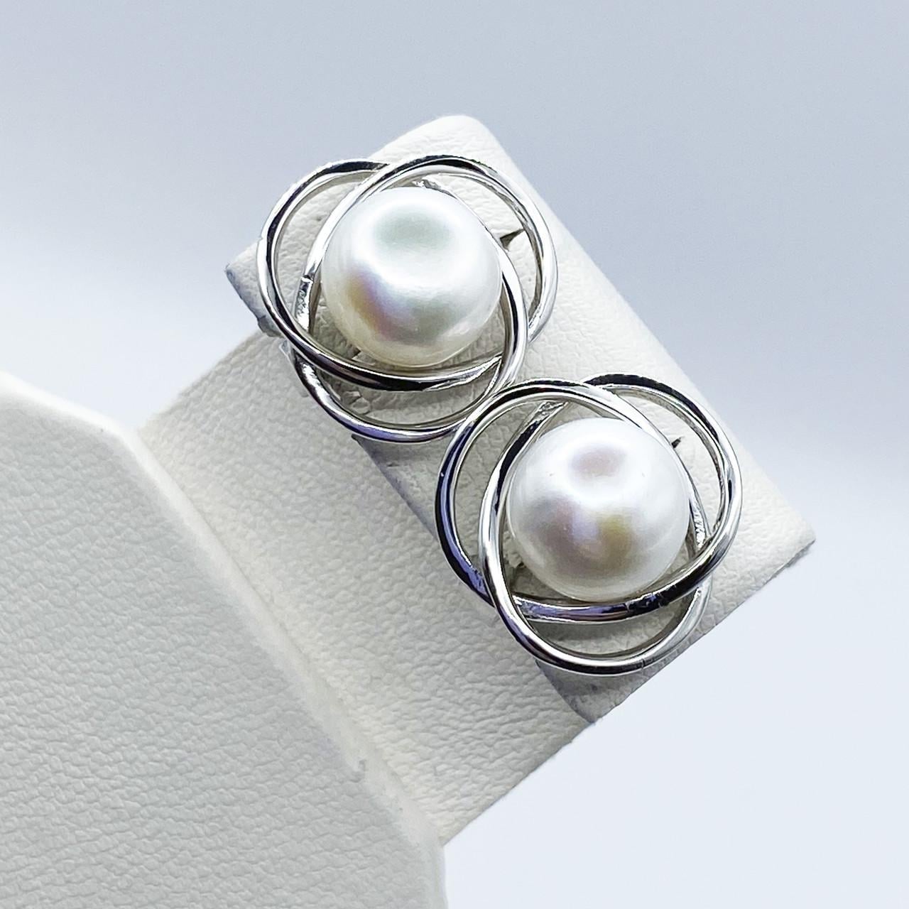 Серьги серебряные с жемчугом 5,81 г (2311670956)