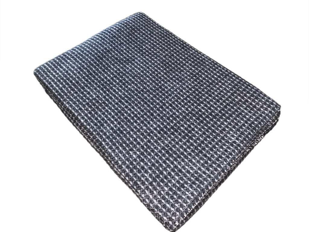 Плед хлопковый Vladi Валенсия Верона 100х140 см Белый/Темно-синий (106ae2bb)