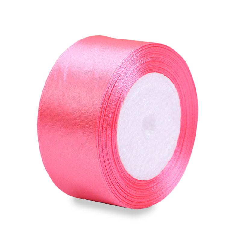 Лента декоративная для упаковки подарков Lesko 4 см Dark Pink Лента декоративная для упаковки подарков Lesko 4 см Dark Pink