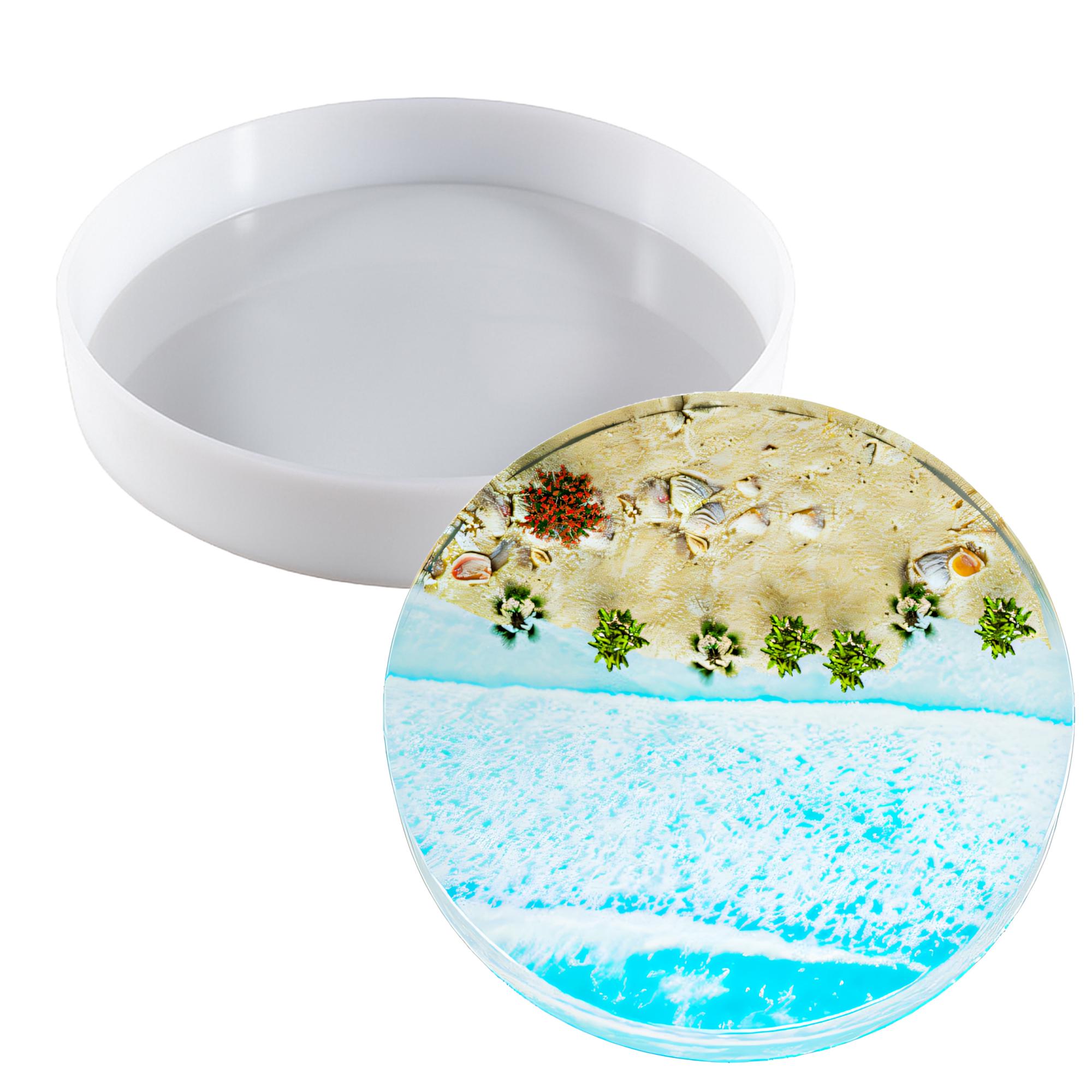 Молд силіконовий для виготовлення столиків столів / стільниць Skoven з епоксидної смоли 36 см - фото 2