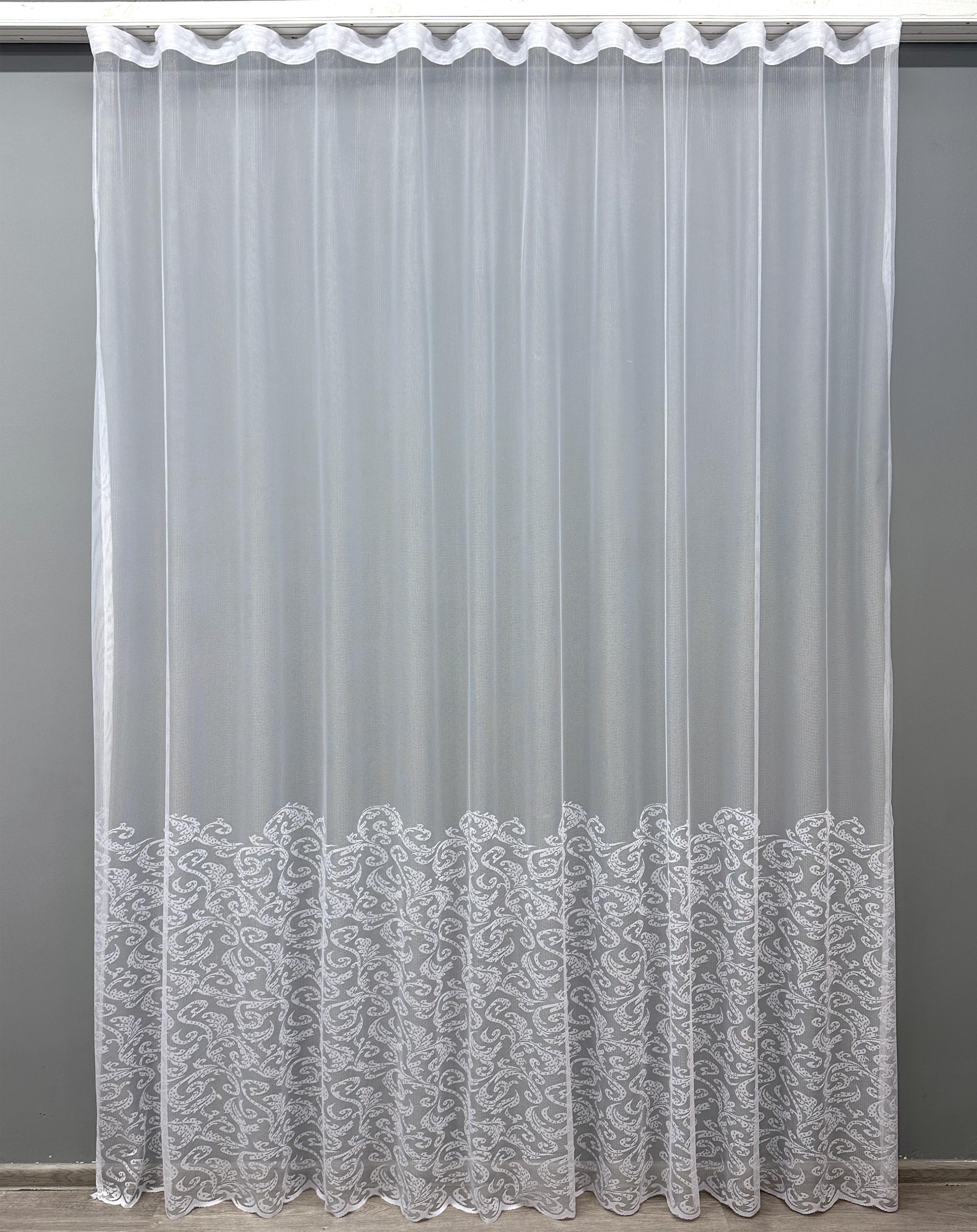 Тюль VR-Textil 1590т жаккард 300х270 см Белый (42-0538)