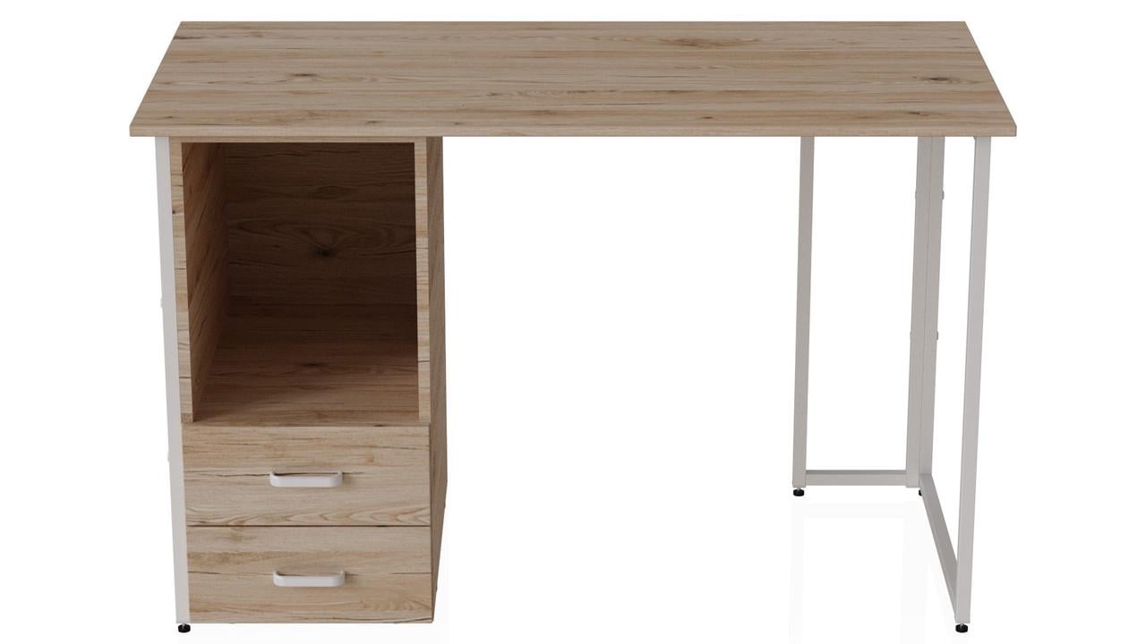 Компьютерный стол Ferrum-decor Отто ДСП 32 мм 75x120x70 см Белый/Дуб Сан-Марино (FRD-101049)