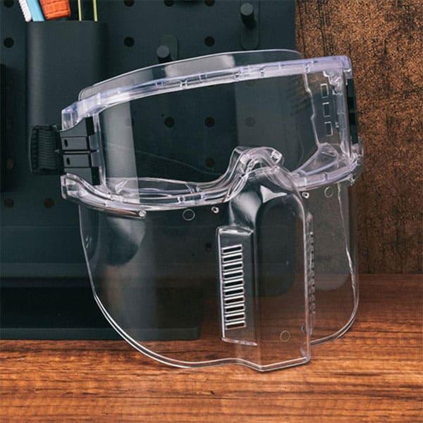 Защитная маска из поликарбоната со съемным щитком и вентиляцией 2 мм Прозрачный (id_3089) - фото 3