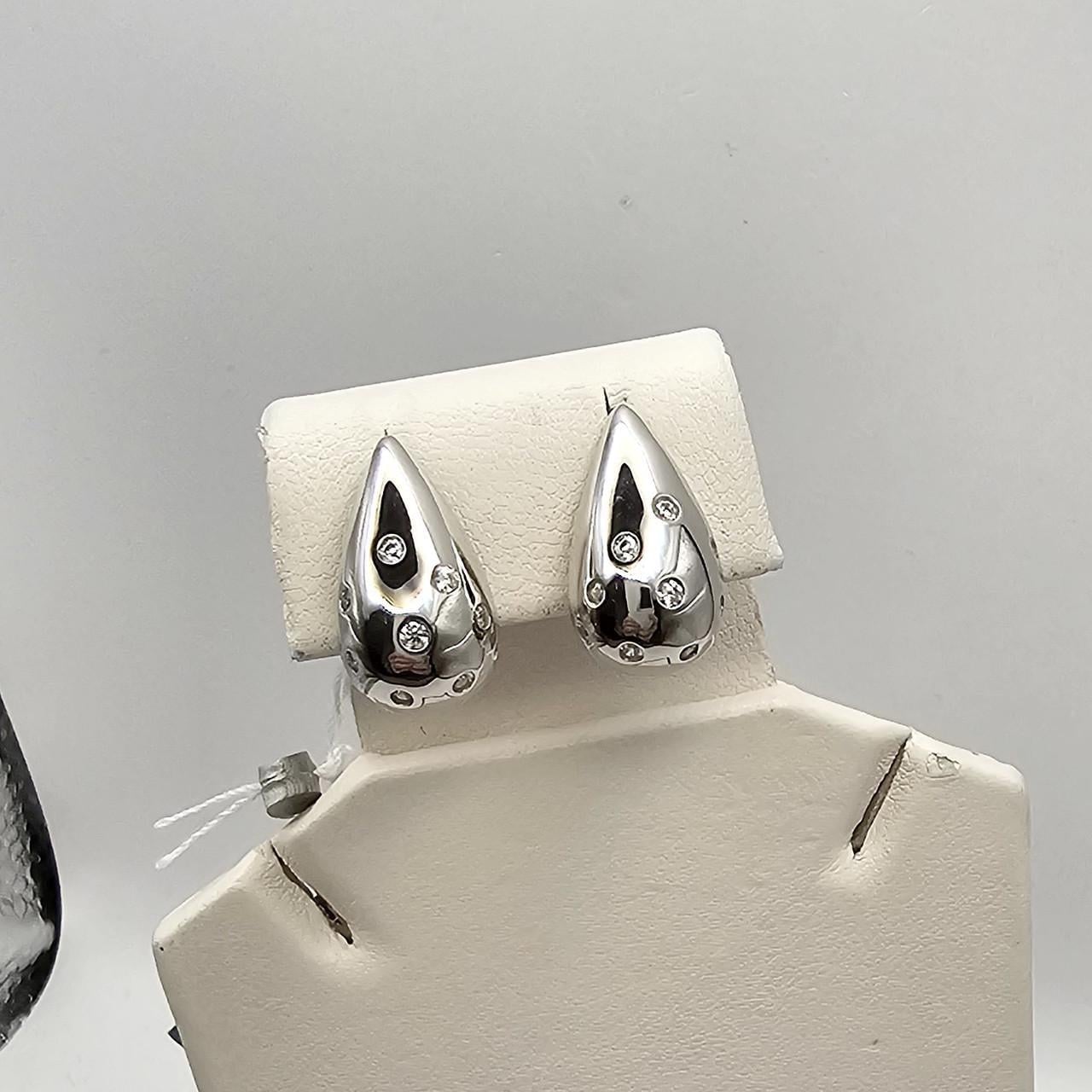 Серебряные серьги Капля с кубическим цирконием 7,24 г (3010913826) Серебряные серьги Капля с кубическим цирконием 7,24 г (3010913826)