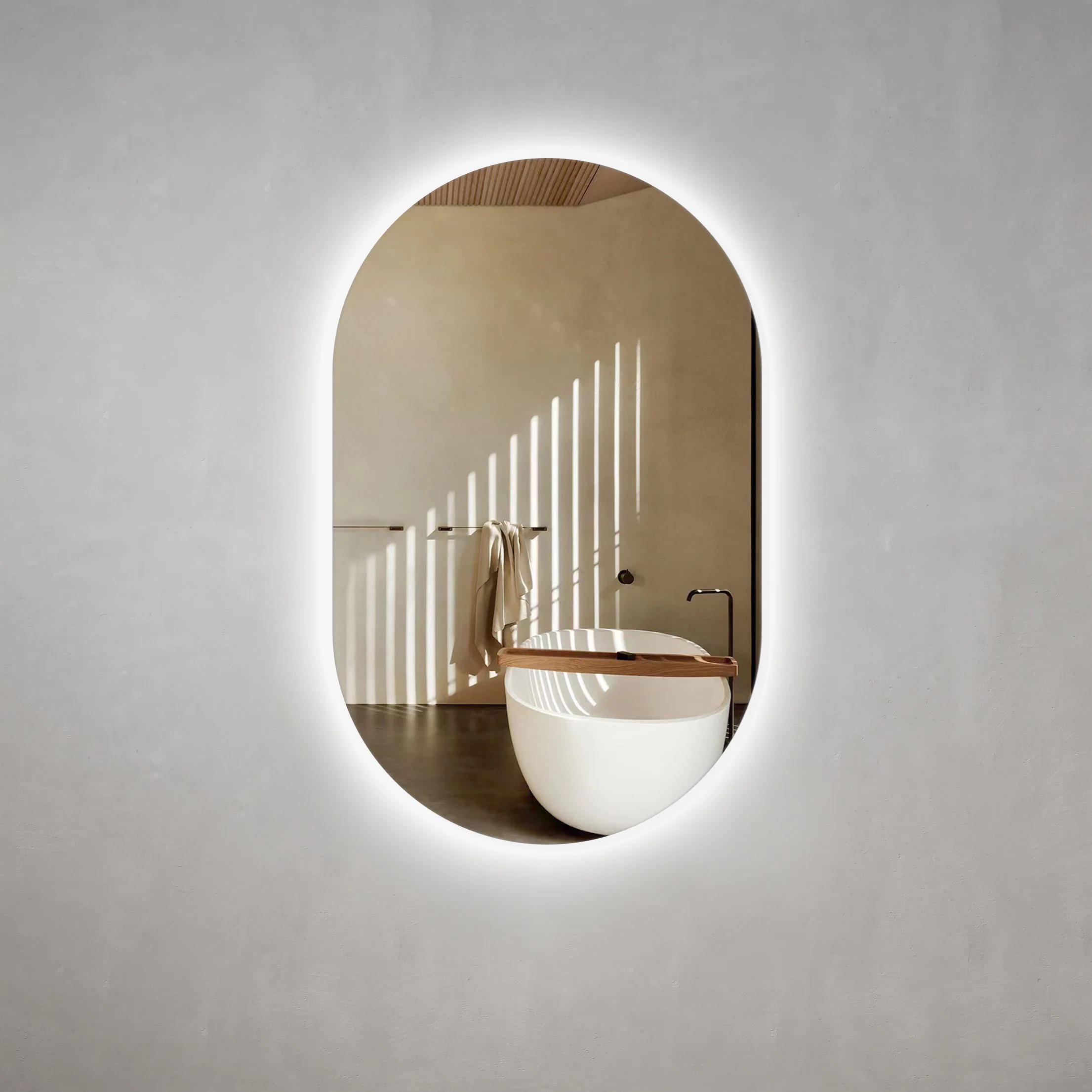 Зеркало Dim Dzerkal PENNA с LED-подсветкой 80х50 см (2756)