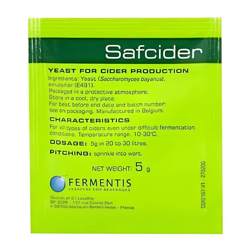 Дрожжи для сидра Fermentis Safсider 5 г (3498) Дрожжи для сидра Fermentis Safсider 5 г (3498)
