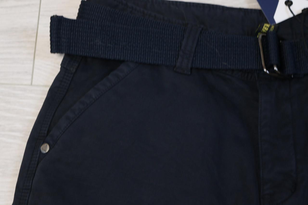 Джинсы мужские карго Iteno с накладными карманами на флисе р. 32 Синий (9072) - фото 4