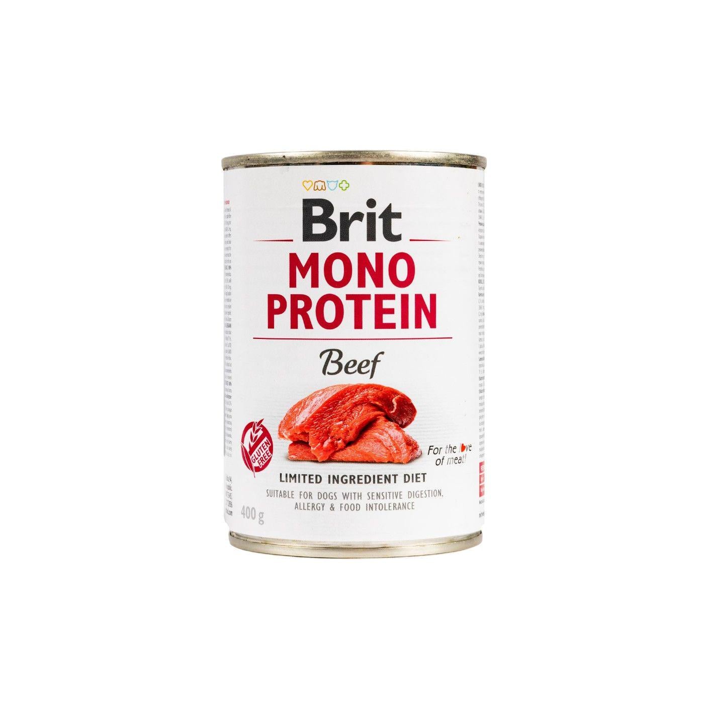 Корм влажный для собак Brit CARE Diet Mono Protein Dog монопротеин с говядиной 400 г 6 шт.