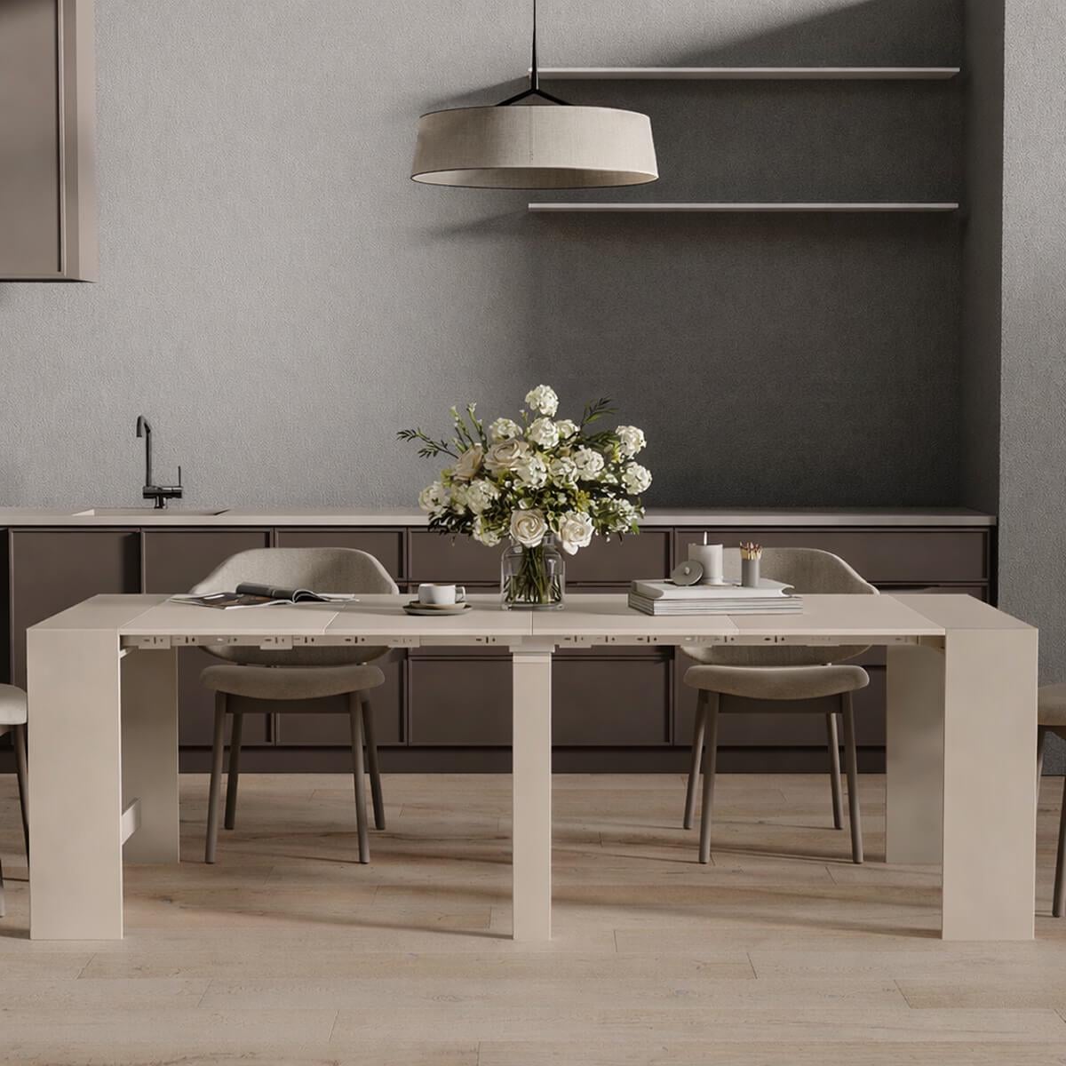 Обеденный стол-трансформер ART IN HEAD Python разобран 2400x750x900 мм Кашемир (TB22140000000) Обеденный стол-трансформер ART IN HEAD Python разобран 2400x750x900 мм Кашемир (TB22140000000)