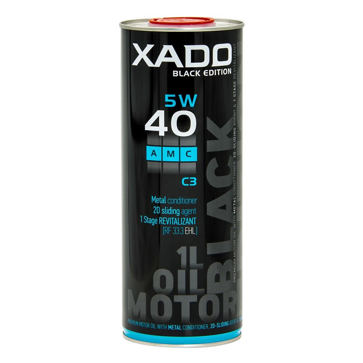 Моторное масло XADO Atomic Oil 5W-40 C3 AMC Black Edition синтетическое 1 л