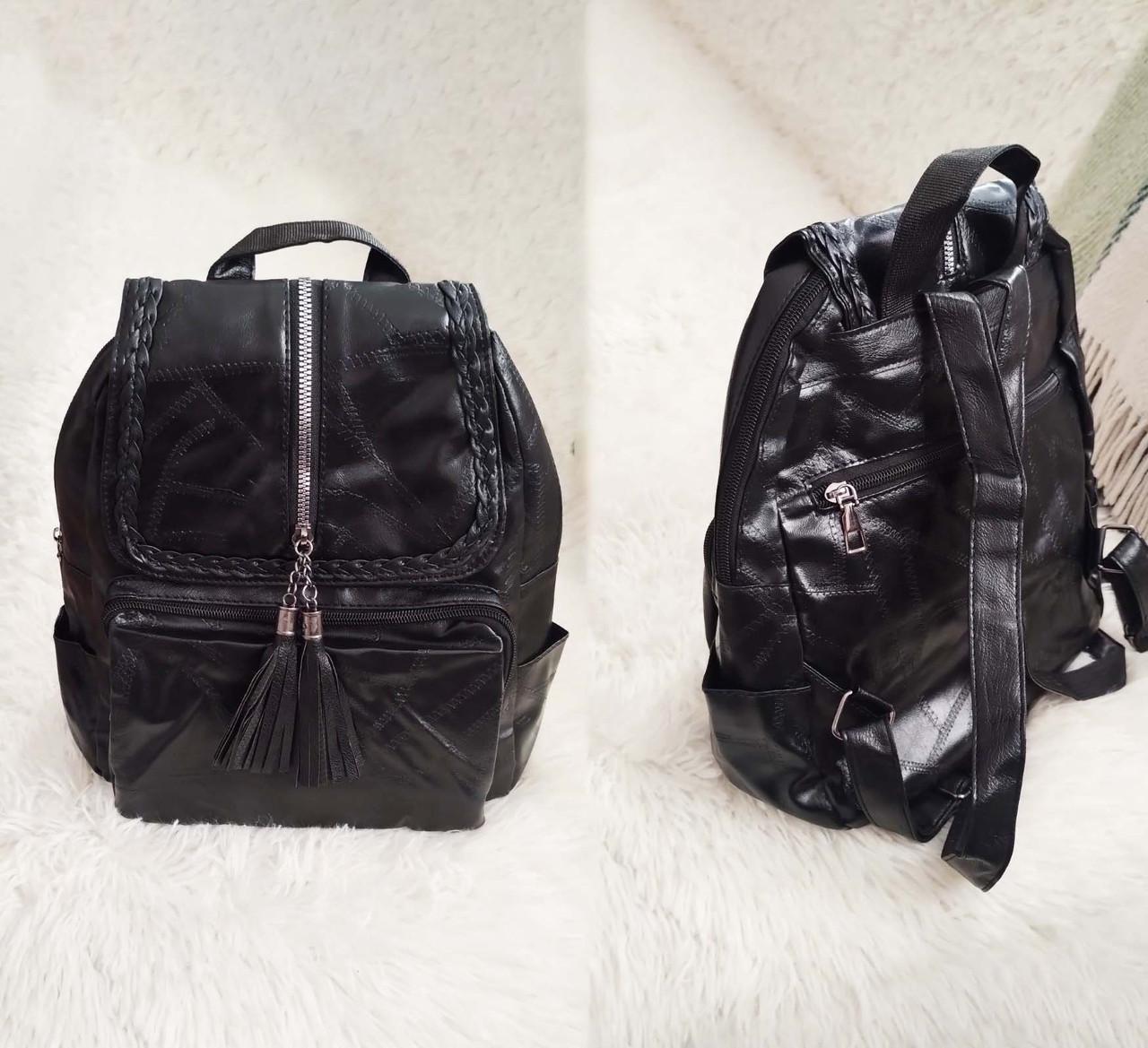 Рюкзак женский из кожзама Vintage Черный (id_114116) - фото 4