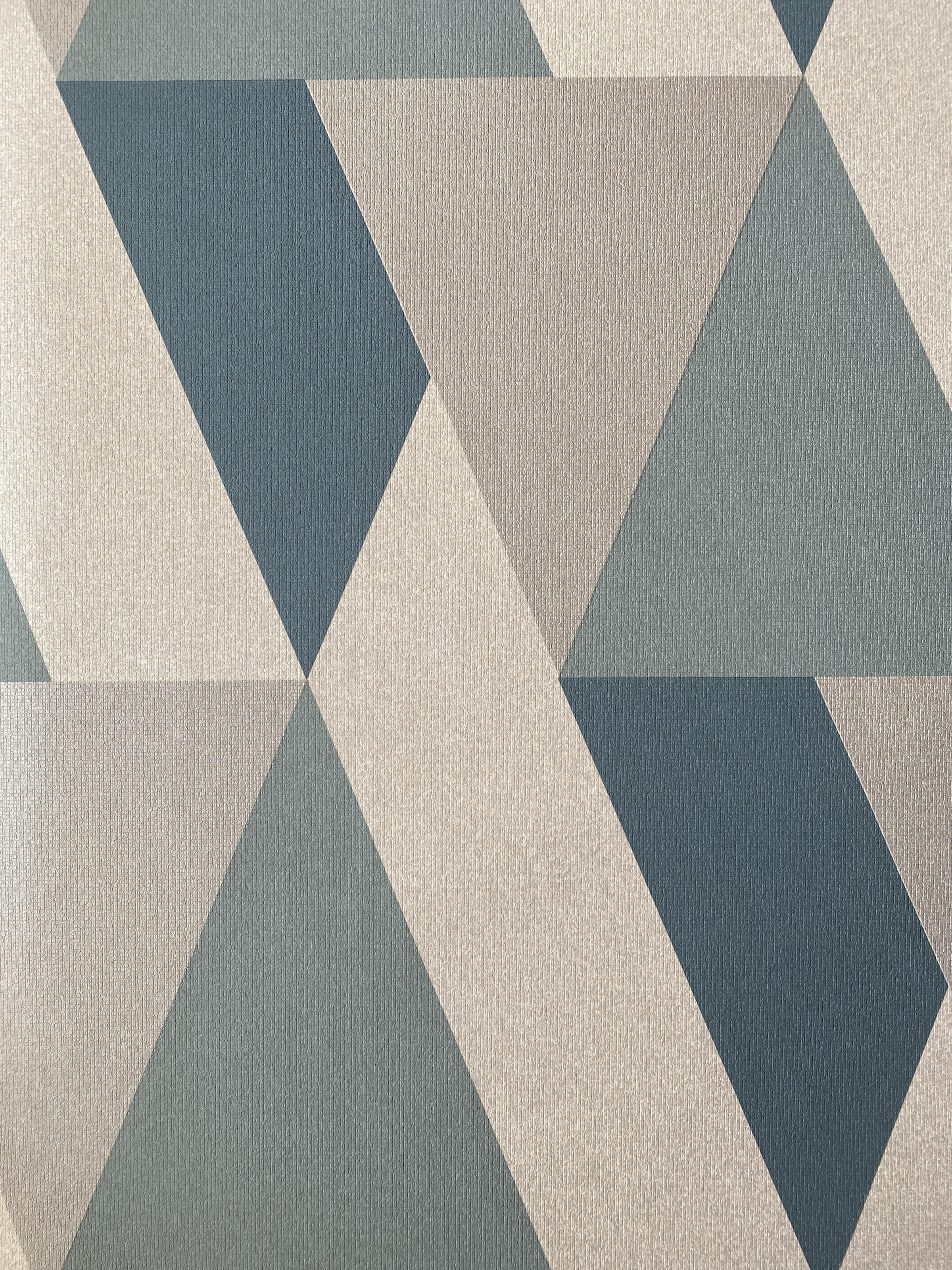 Обои виниловые на флизелиновой основе Grandeco Opportunity Wallcoverings Q0199 Абстракция Бирюзовый