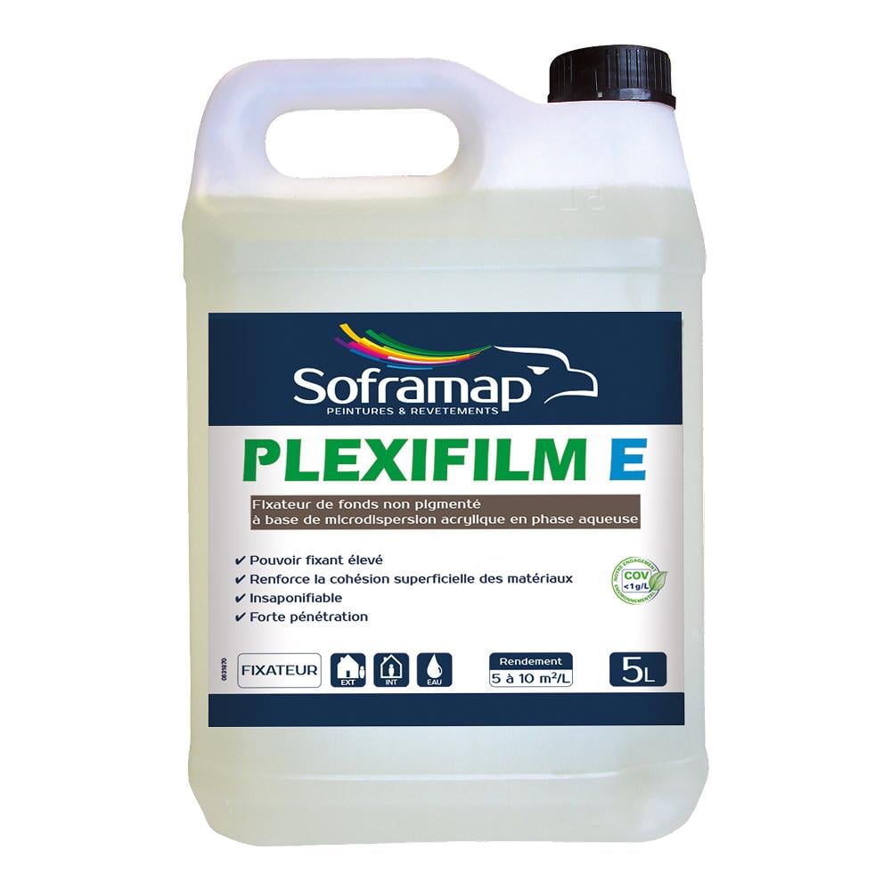 Ґрунтовка глибокого проникнення Soframap Plexifilm E акрилова 5 л Прозорий (600000535)