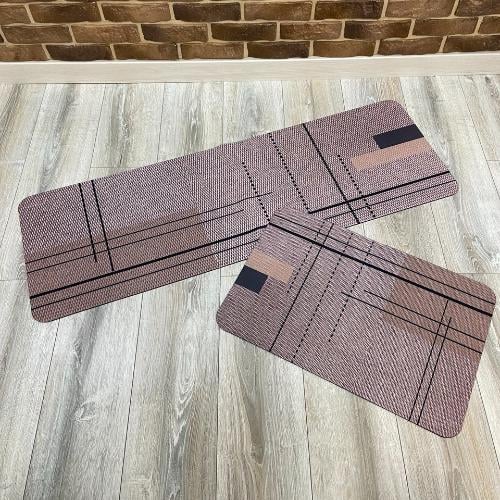 Набор ковриков для кухни/ванной Kitchen Lines 2в1 диатомитовый 160х50/80х50 см Коричневый (KD2Kitchen Lines160beige) - фото 8 Набор ковриков для кухни/ванной Kitchen Lines 2в1 диатомитовый 160х50/80х50 см Коричневый (KD2Kitchen Lines160beige) - фото 8