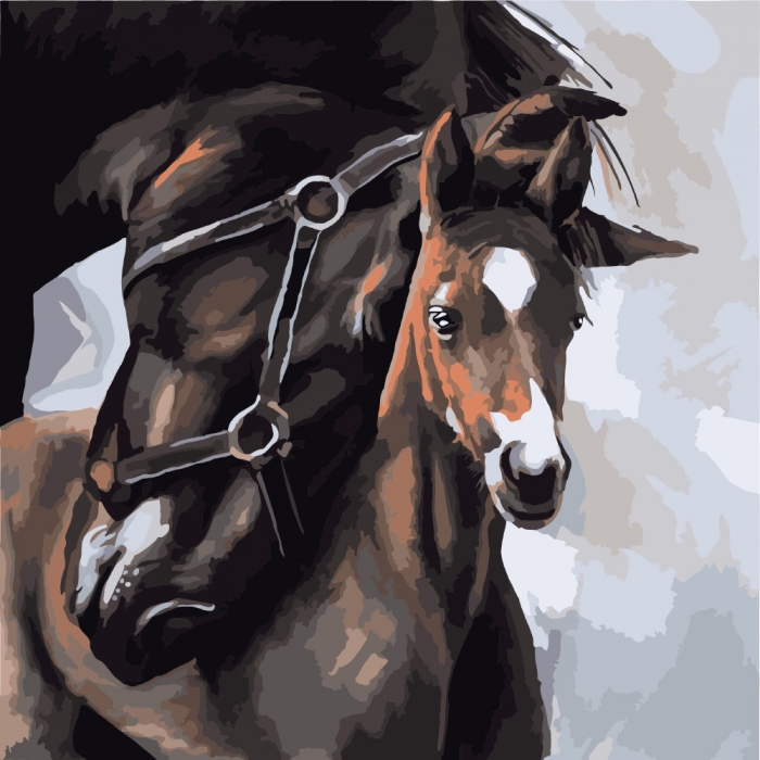 Картина по номерам Идейка Мать и дитя КНО2475 40х40см