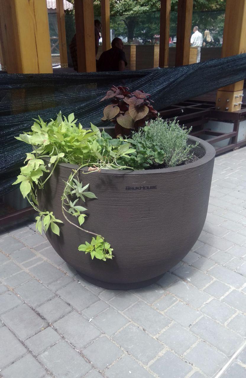 Вазон бетонний вуличний TIV5 Тіволі для саду/будинку/тераси 350x450 мм 28 кг 35 л - фото 4