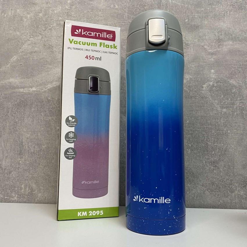 Термос Kamille КМ-2095 из нержавеющей стали 450 мл Голубой с синим (1932085824)