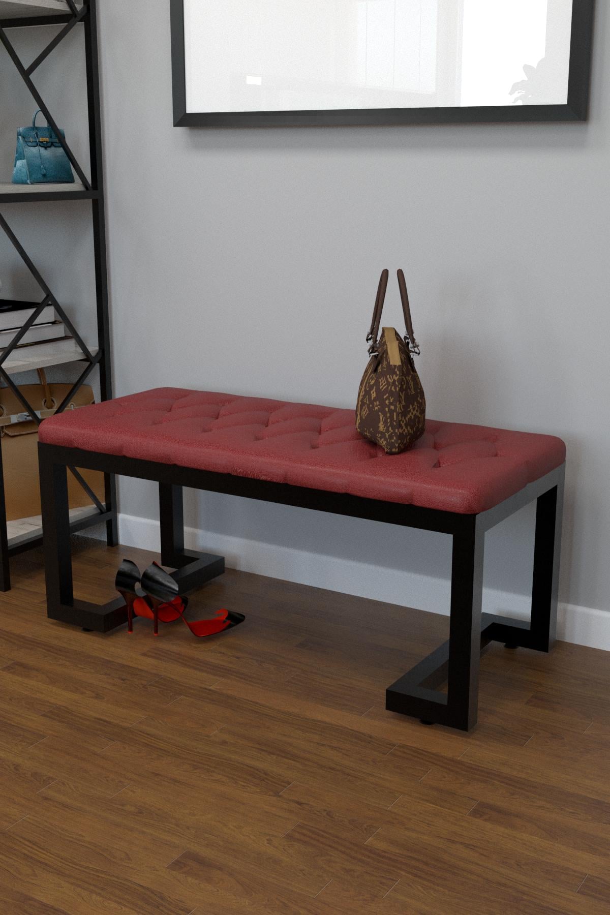 Банкетка EcoLoft Капрі PU-1237 Червоний (27831644) Банкетка EcoLoft Капрі PU-1237 Червоний (27831644)