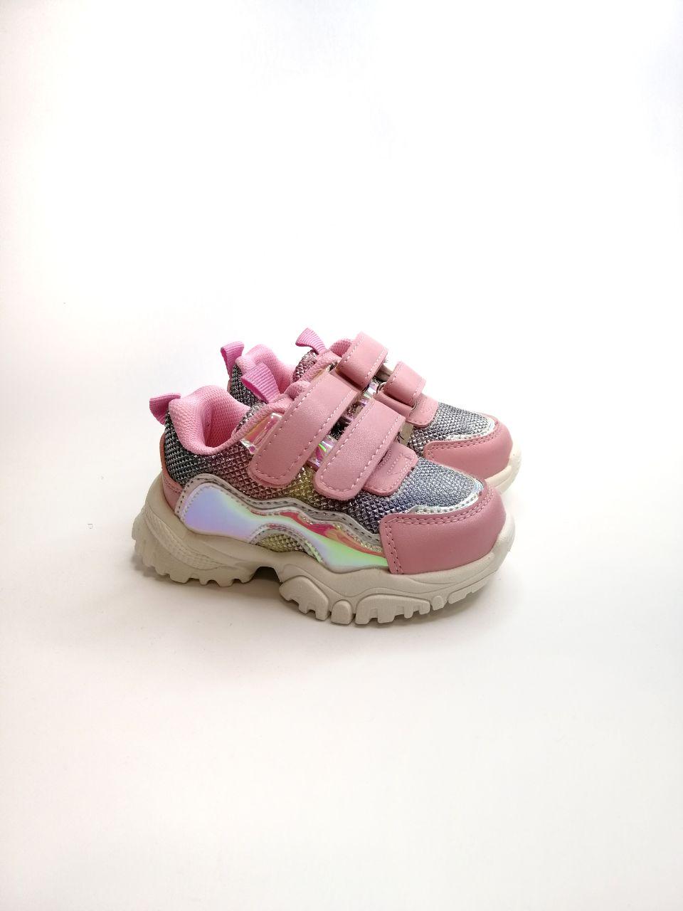 Кроссовки для девочки Clibee р. 26 15,8 см Розовый (29-2 LF sil- pink)