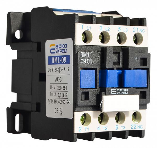 Контактор-пускатель АСКО-Укрем ПМ 1-09-01 C7 LC1-D0901 9А 36 B 1NC (A0040010097) - фото 6