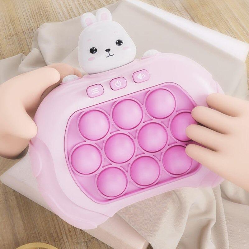 Интерактивная игрушка Quick Push Game Pop It English Rabbit Pink (12062695) - фото 3