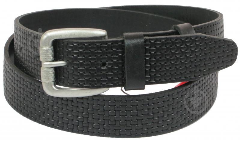 Кожаный ремень Skipper 110-130 x 3.8 см Черный (1081-38)