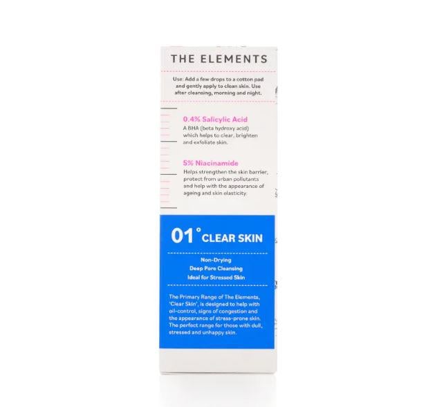 Тонер The Elements Skin Clarifying Toner с ниацинамидом и салициловой кислотой 100 мл (TE3547) - фото 5