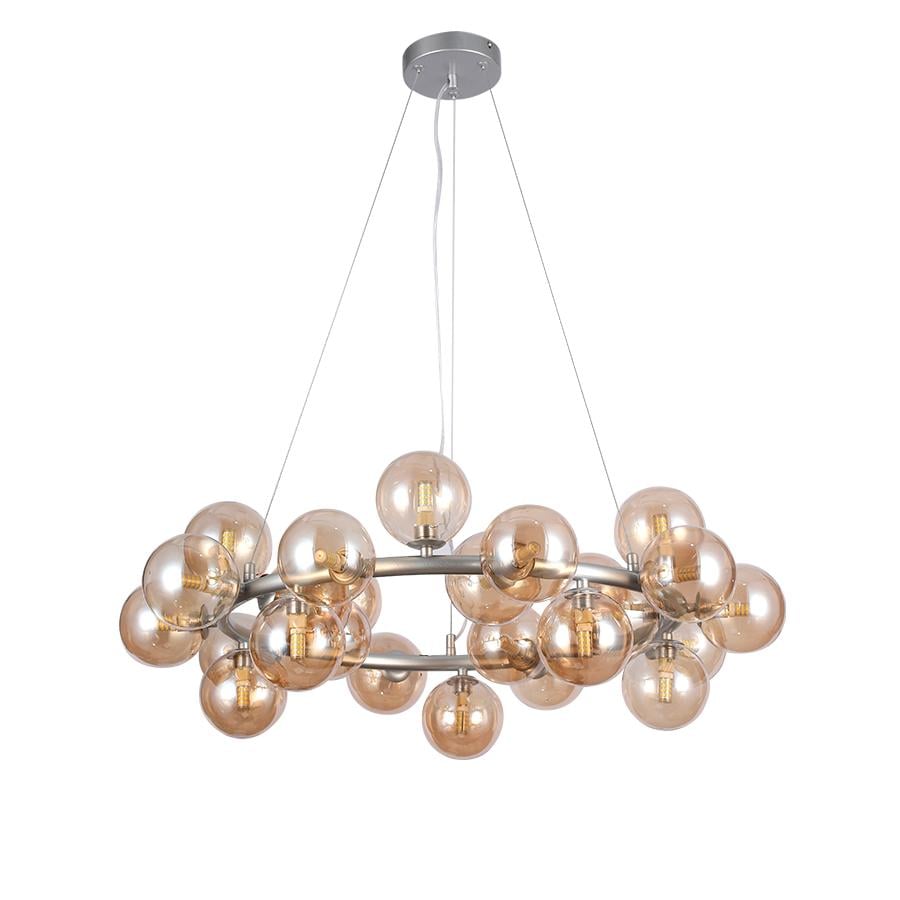 Люстра молекула подвесная Levistella 7841019-25 GAB/BR коричневый плафон Серебряный