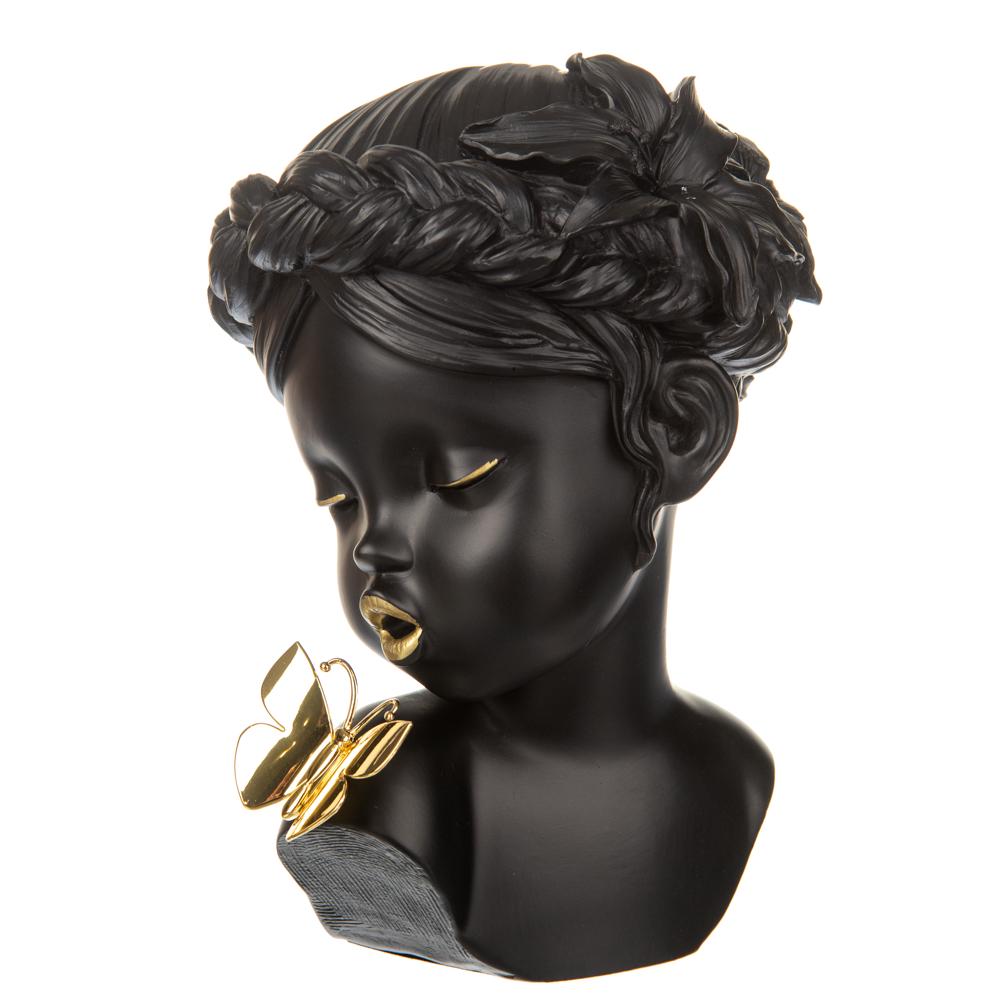 Статуэтка Light House Девочка с Золотой бабочкой 25 см Черный (8700-011)