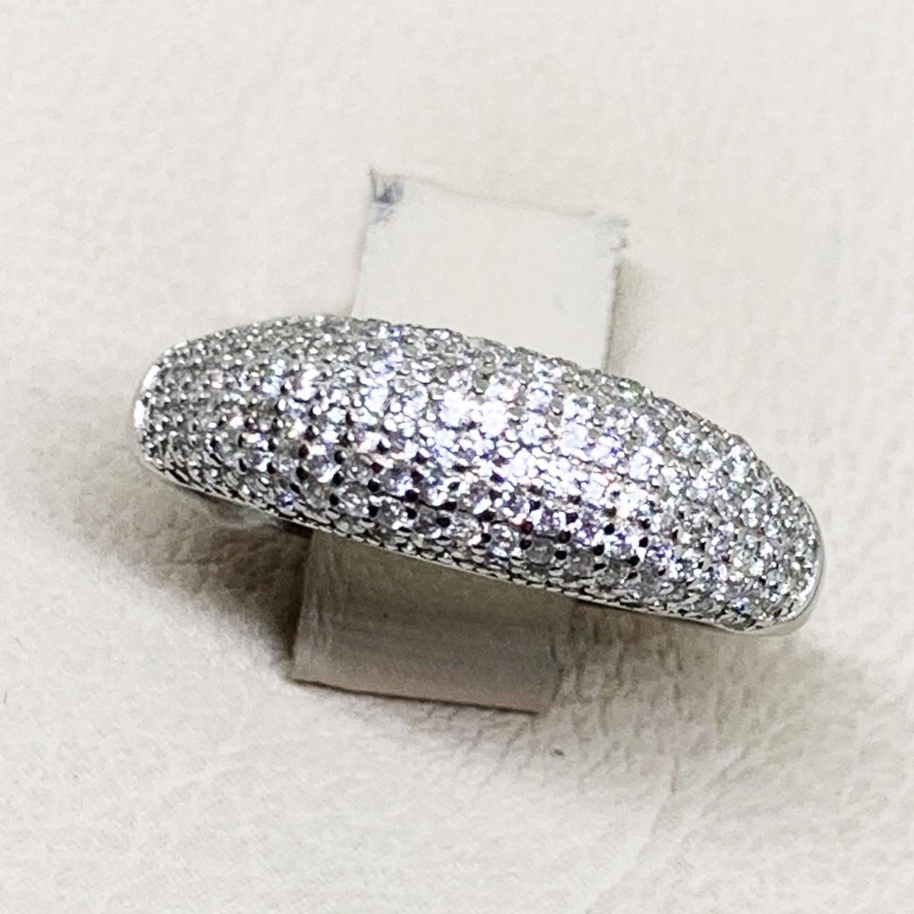 Кольцо серебряное с кубическим цирконием 4,03 г р. 17,5 (1675933616)