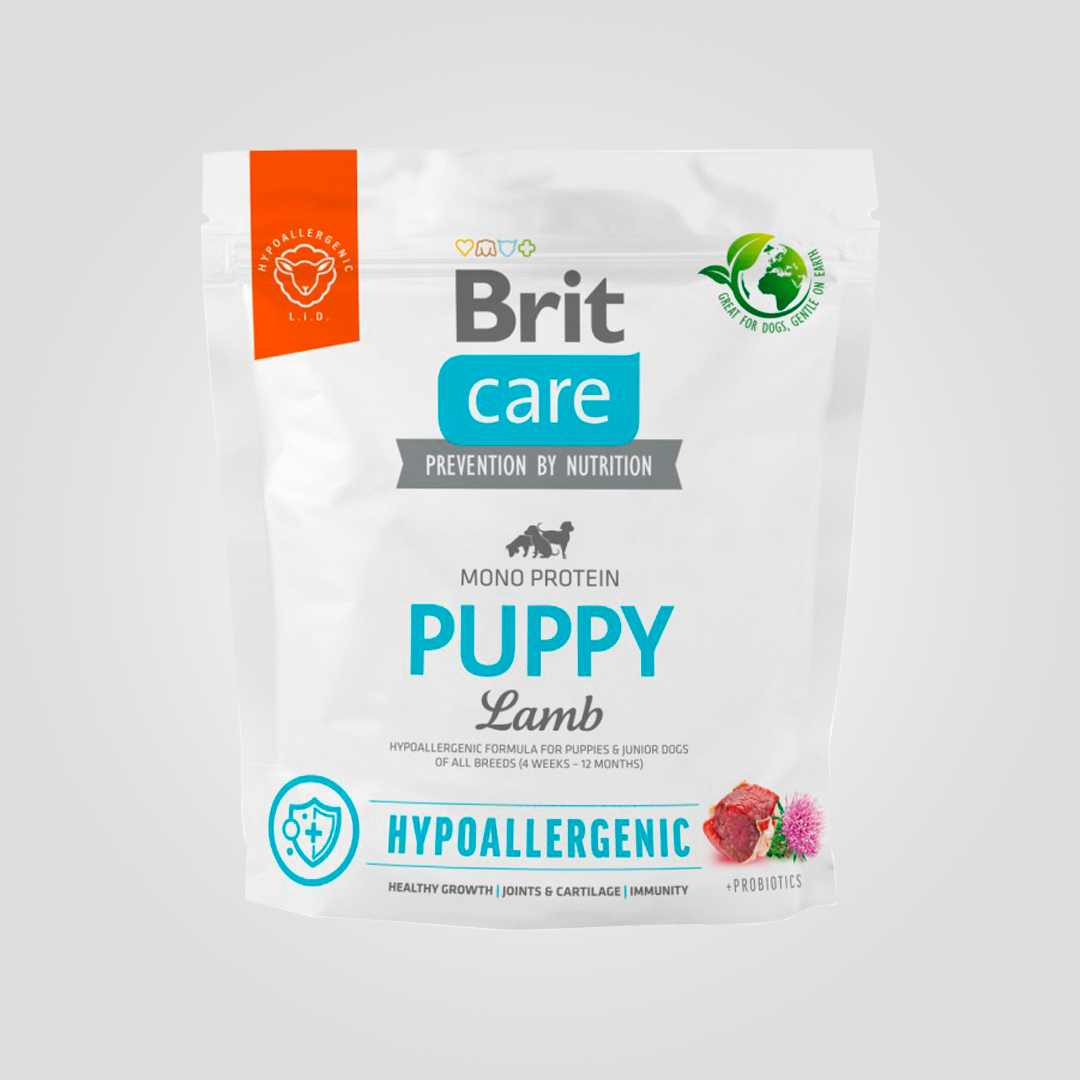 Корм сухий Brit Care Dog Hypoallergenic Puppy для цуценят гіпоалергенний з ягням 1 кг (20504474)