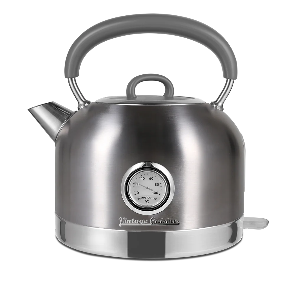 Електрочайник Vintage Cuisine у ретро стилі 2200W 1,7 л Металік Електрочайник Vintage Cuisine у ретро стилі 2200W 1,7 л Металік
