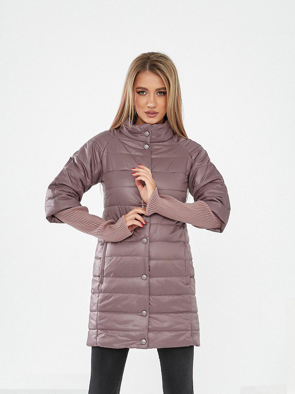 Куртка демисезонная Khan с трикотажными отстегивающимися рукавами р. 46 Фрезовый (Kh205/2) Куртка демисезонная Khan с трикотажными отстегивающимися рукавами р. 46 Фрезовый (Kh205/2)