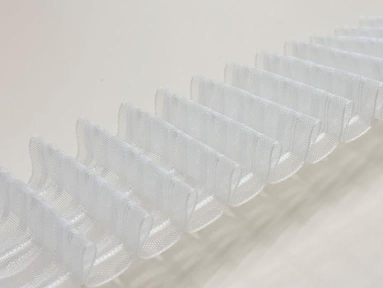 Рівномірна тасьма 8 см 1/2,5 Прозорий