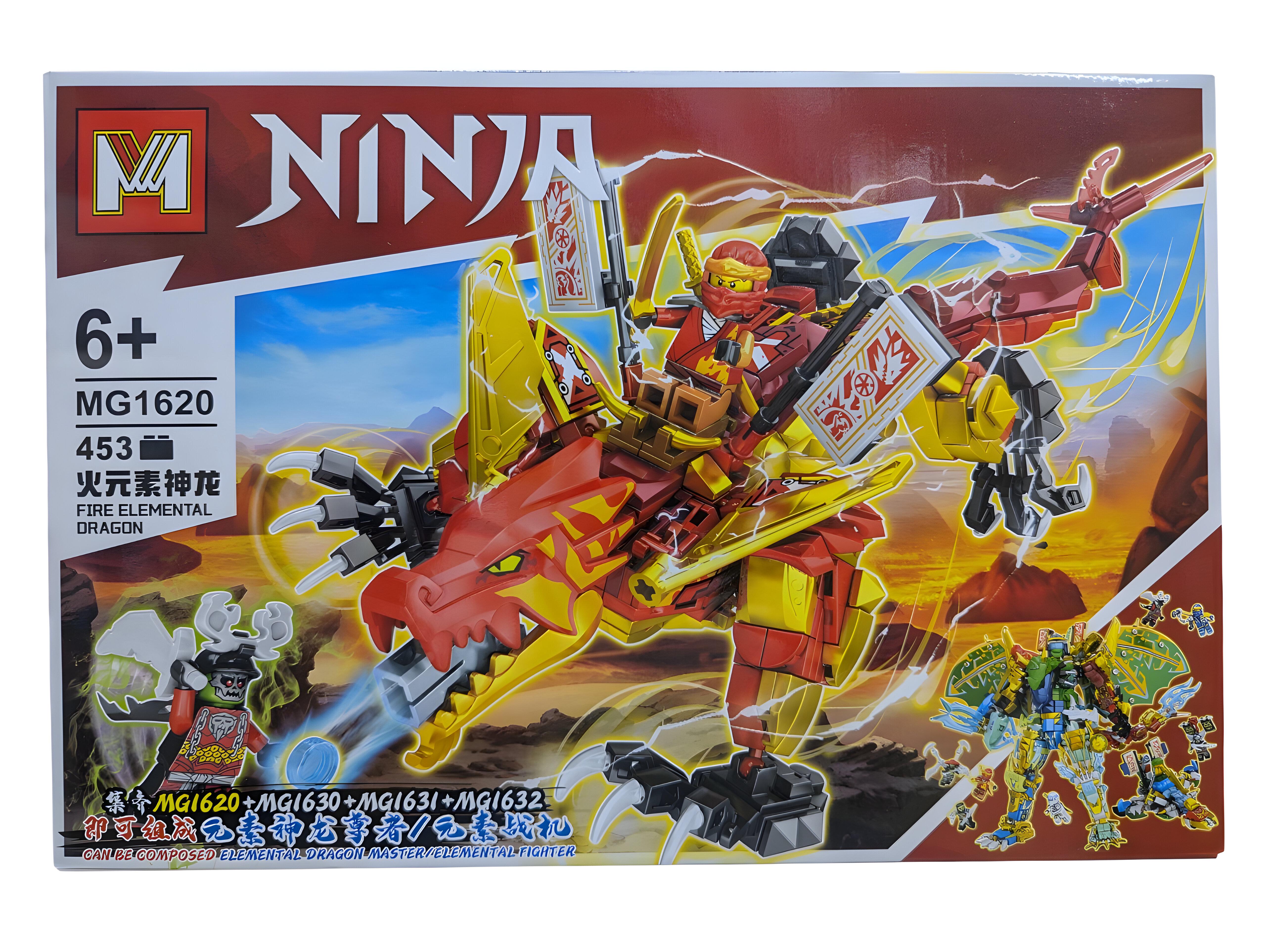 Конструктор дитячий Ninjago Вогняний дракон Кая 453 дет. (MG1620)