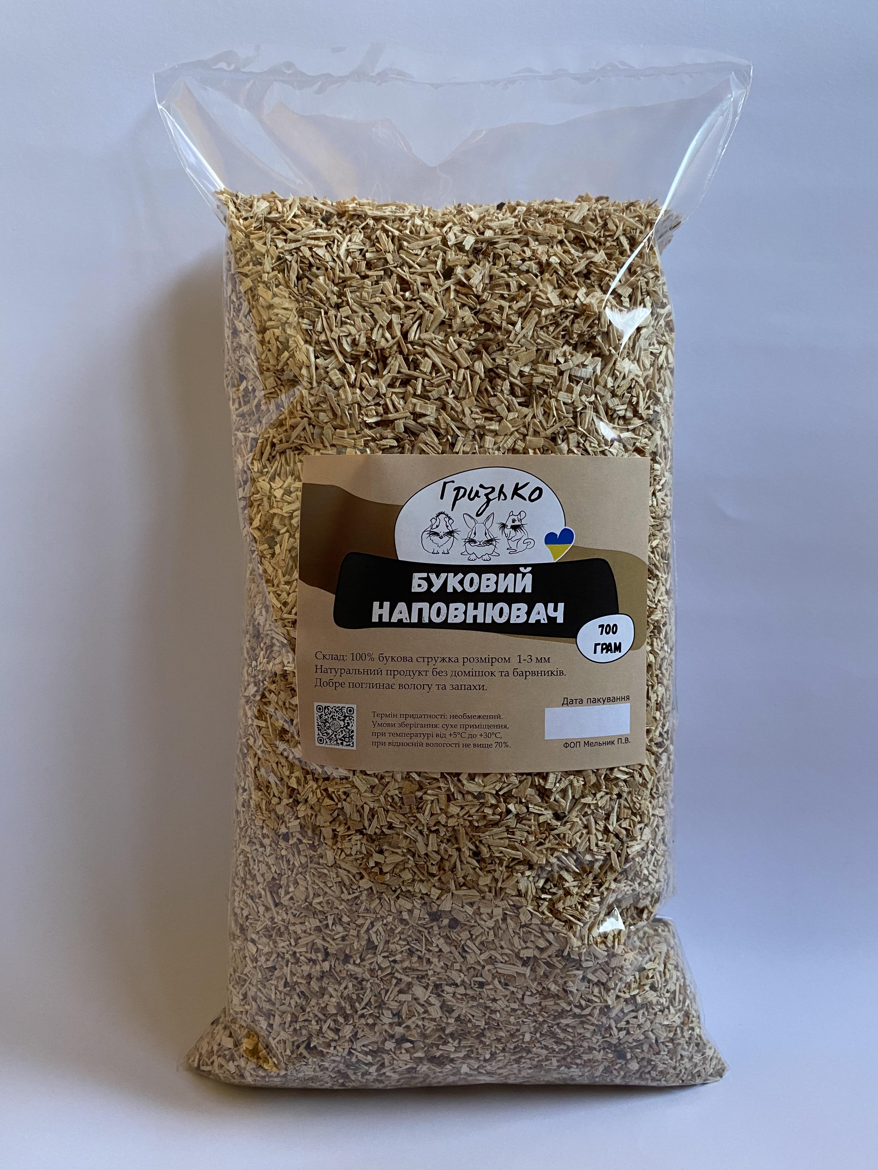 Наповнювач для гризунів ГризьКо буковий 700 г (00354) - фото 3 Наповнювач для гризунів ГризьКо буковий 700 г (00354) - фото 3
