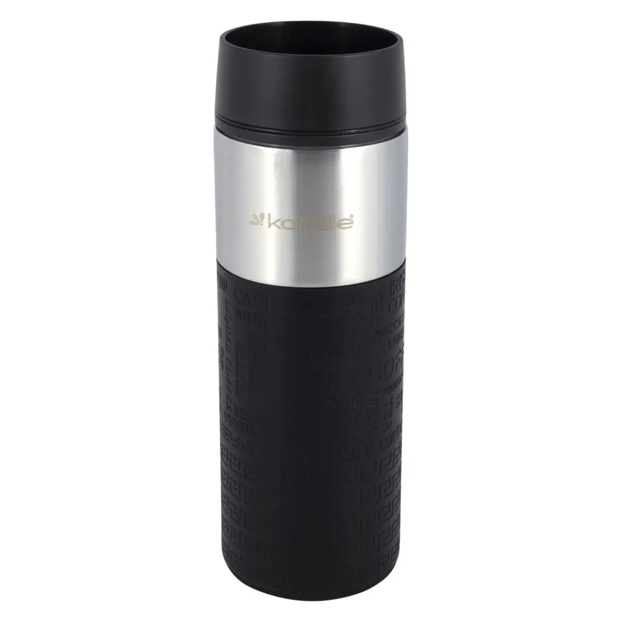 Термокружка Kamille KM-2098-Black 420 мл Черный (8-6-4215609)