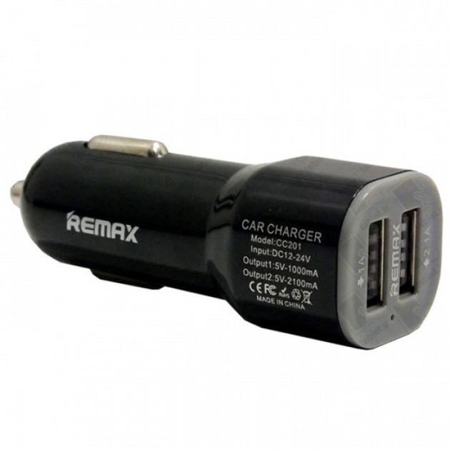 Автомобільний зарядний пристрій 2-USB REMAX Мatrix НФ-00006441 (IR004061) - фото 1