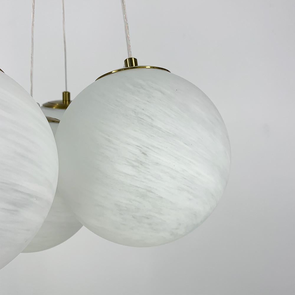 Люстра-пучок на 7 білих мармурових плафонів (MJ 141/7 AB+WT) - фото 7 Люстра-пучок на 7 білих мармурових плафонів (MJ 141/7 AB+WT) - фото 7