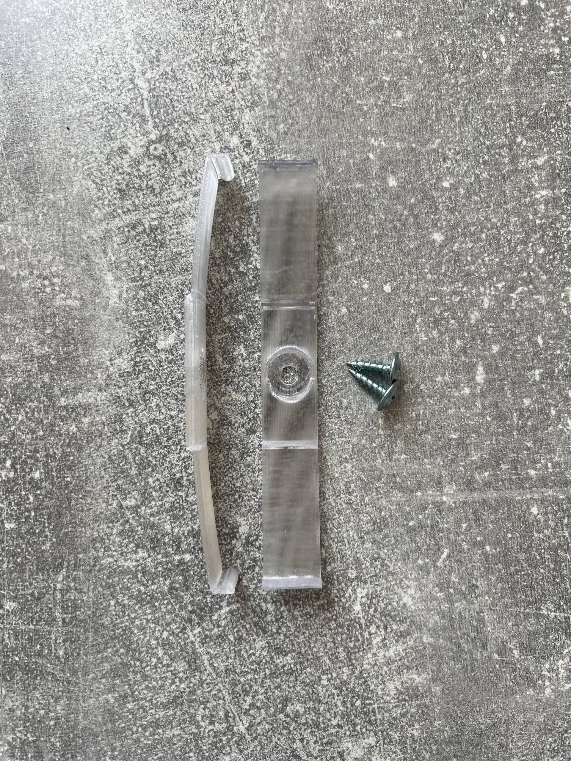 Крепления безрамочные Bezramkavto для 1 номерного знака Полупрозрачный