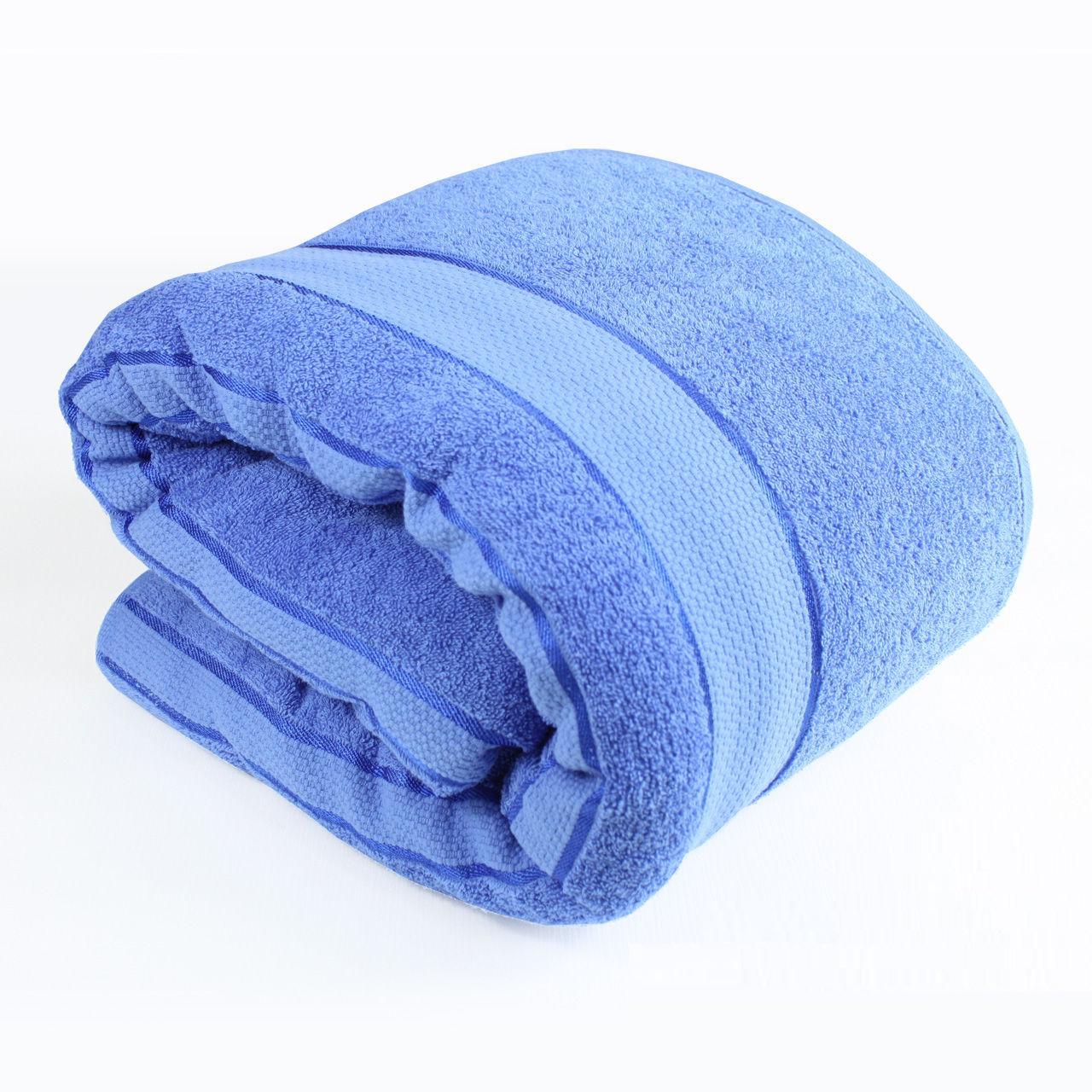 Простынь махровая М0013 150x200 см Синий (137906)