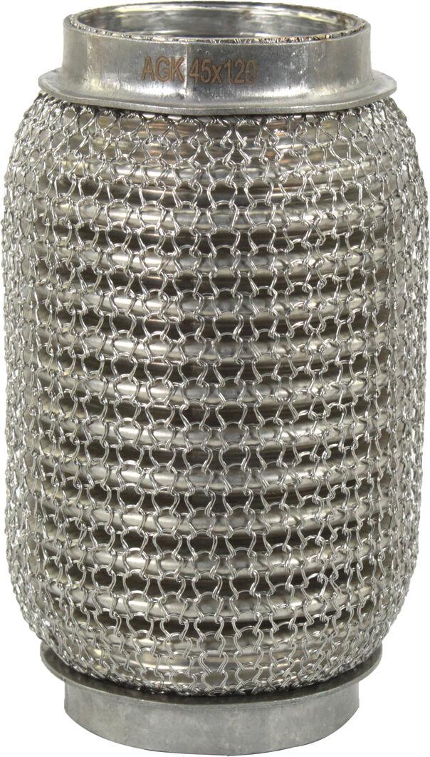 Гофра глушителя AGK Interlock 3-х шаровая кольчуга короткий фланец 45х120 мм (M45120)