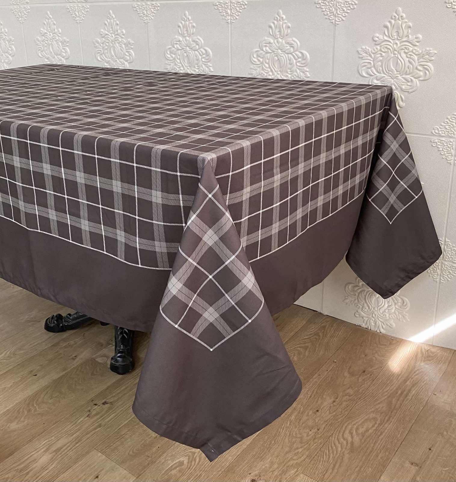 Скатерть Maison D'or Harmony Model 6 160x220 см Brown/Grey (CN19027)