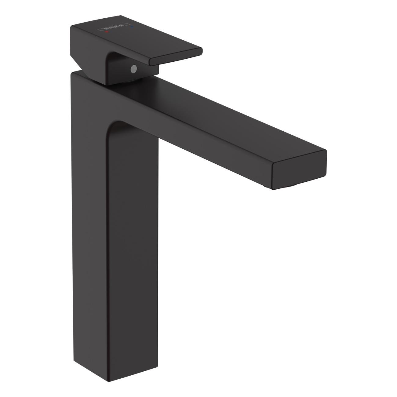 Змішувач для умивальника Hansgrohe Vernis SHAPE 71562670 високий одноважільний Чорний (130525)