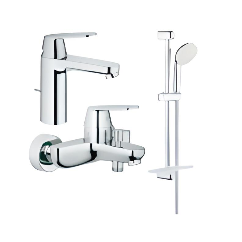 Комплект смесителей Grohe Eurosmart Cosmopolitan с душевым гарнитуром Хром (126112M)