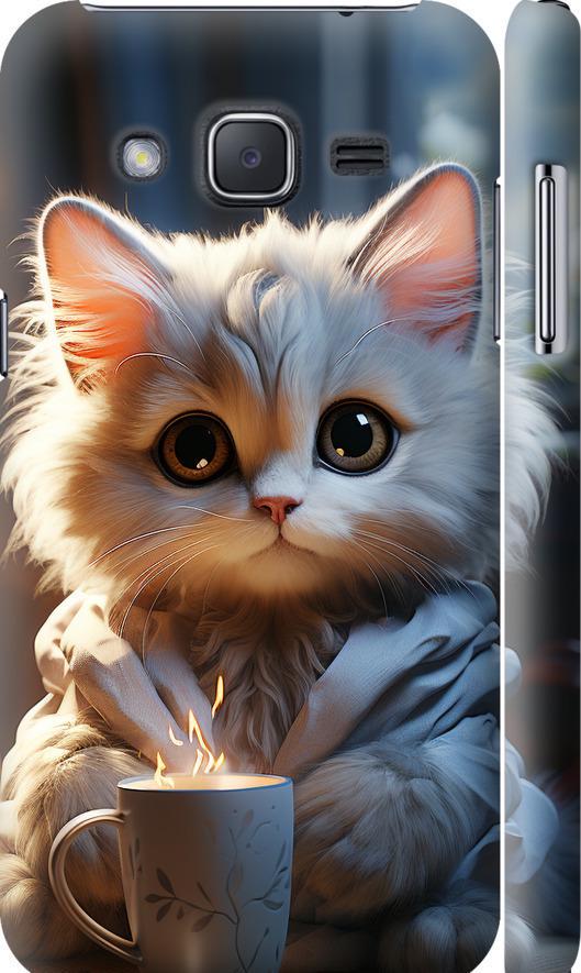 Чехол на Samsung Galaxy J2 J200H White cat (5646c-190-42517)