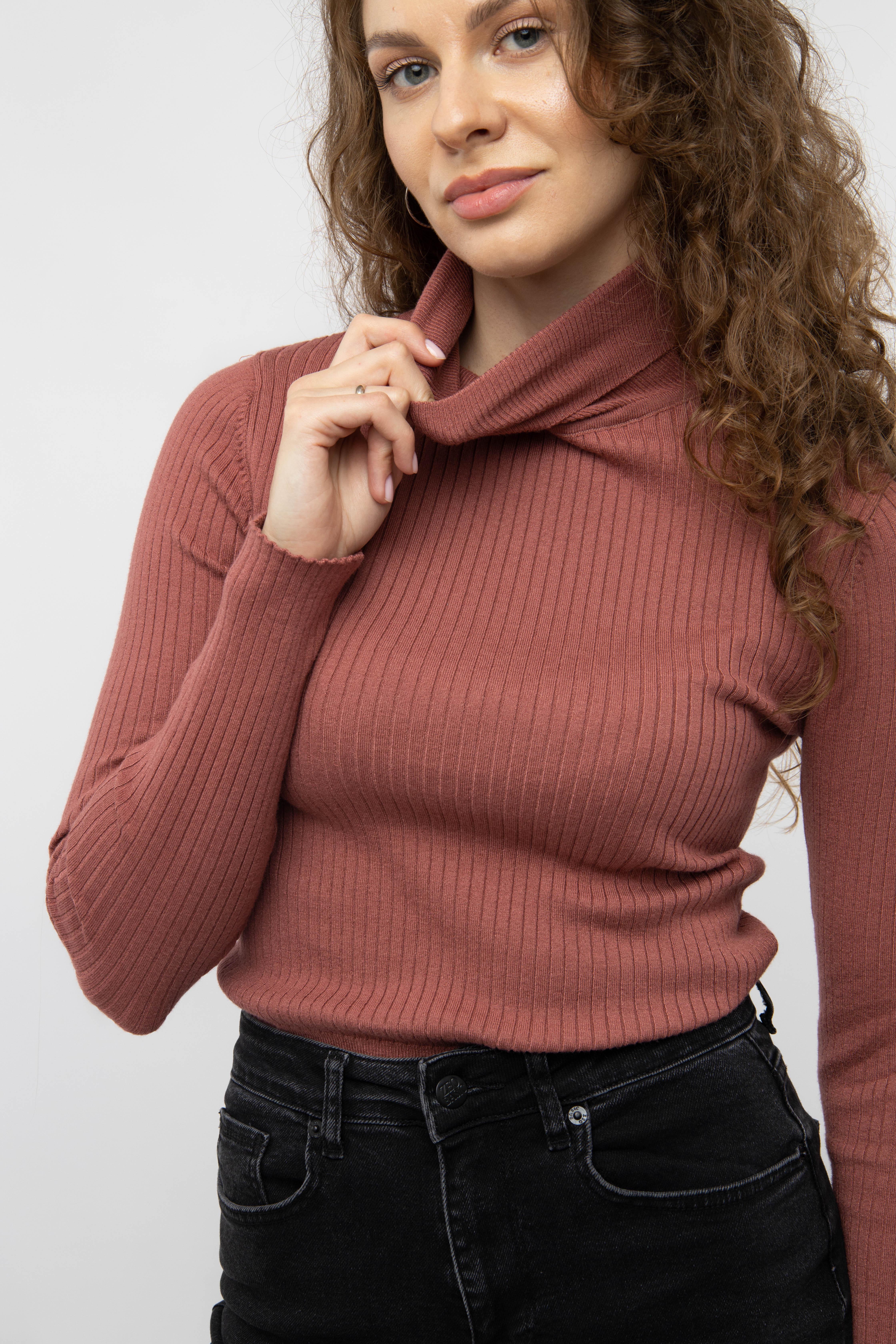 Гольф женский с длинным рукавом ЦБ-00233056 р. 48 Терракотовый (SKT000940478) - фото 4 Гольф женский с длинным рукавом ЦБ-00233056 р. 48 Терракотовый (SKT000940478) - фото 4