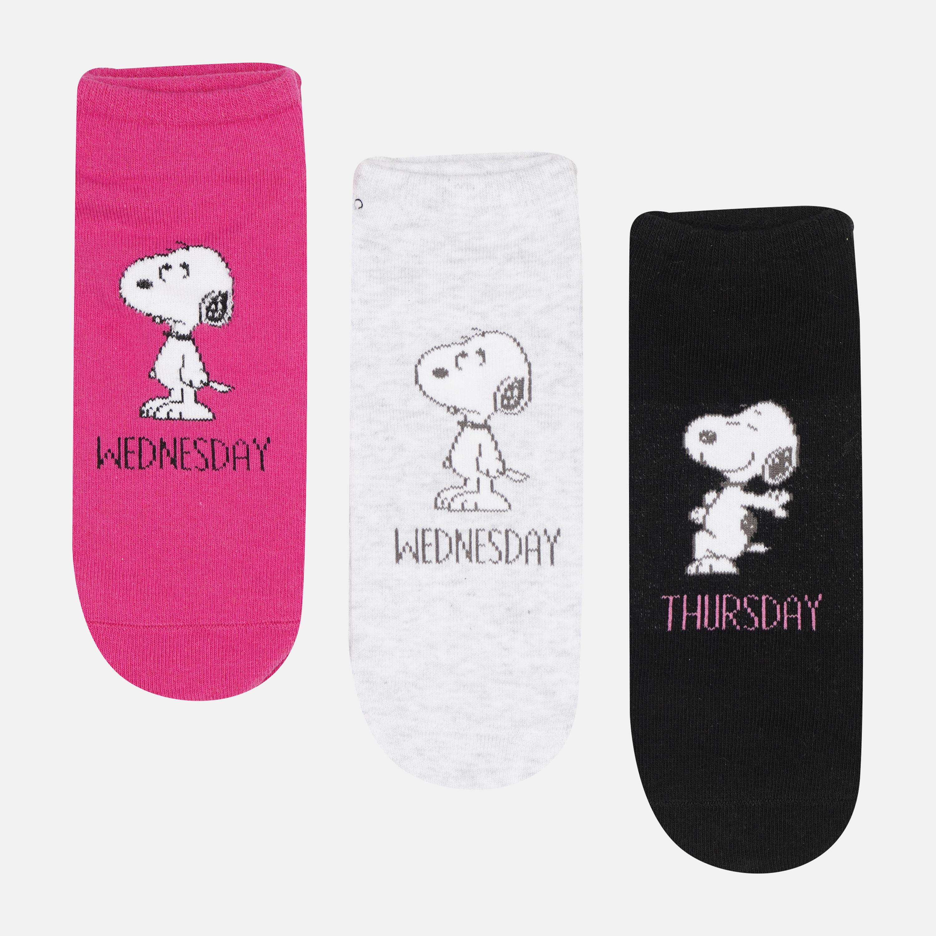 Носки C&A 3 пары р. 35-38 Розовый/Светло-серый/Малиновый (22477809)